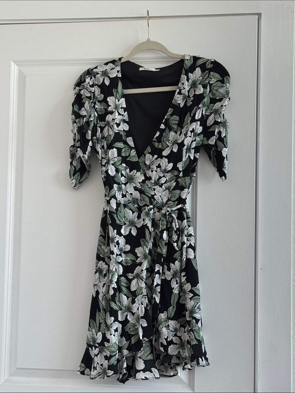 Floral wrap dress